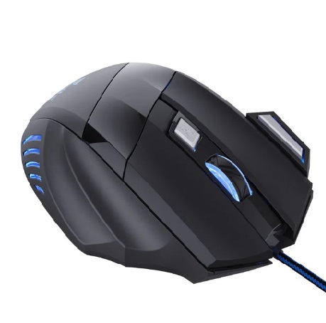 Wired Gaming Mouse with LED lights and programmable buttons